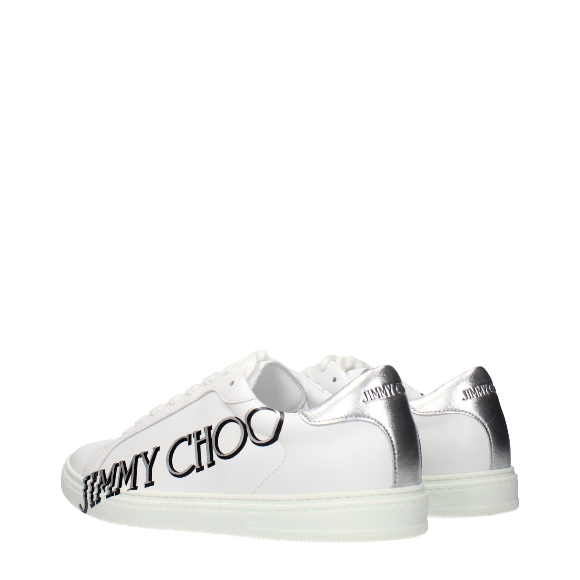 Jimmy Choo White Leather Sneakers