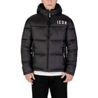 Icon Black Polyester Coat