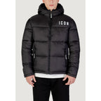 Icon Black Polyester Coat