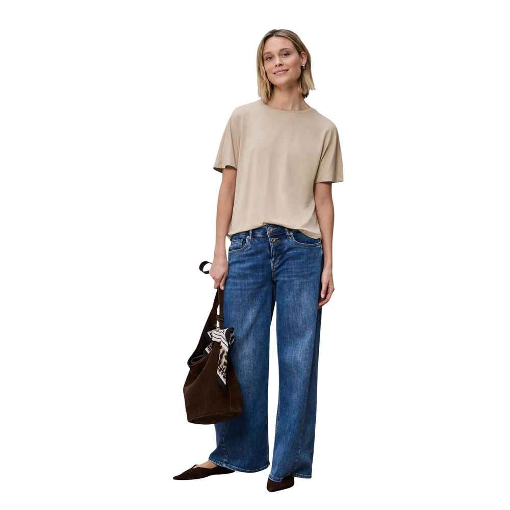 Street One Beige Viscose T-Shirt