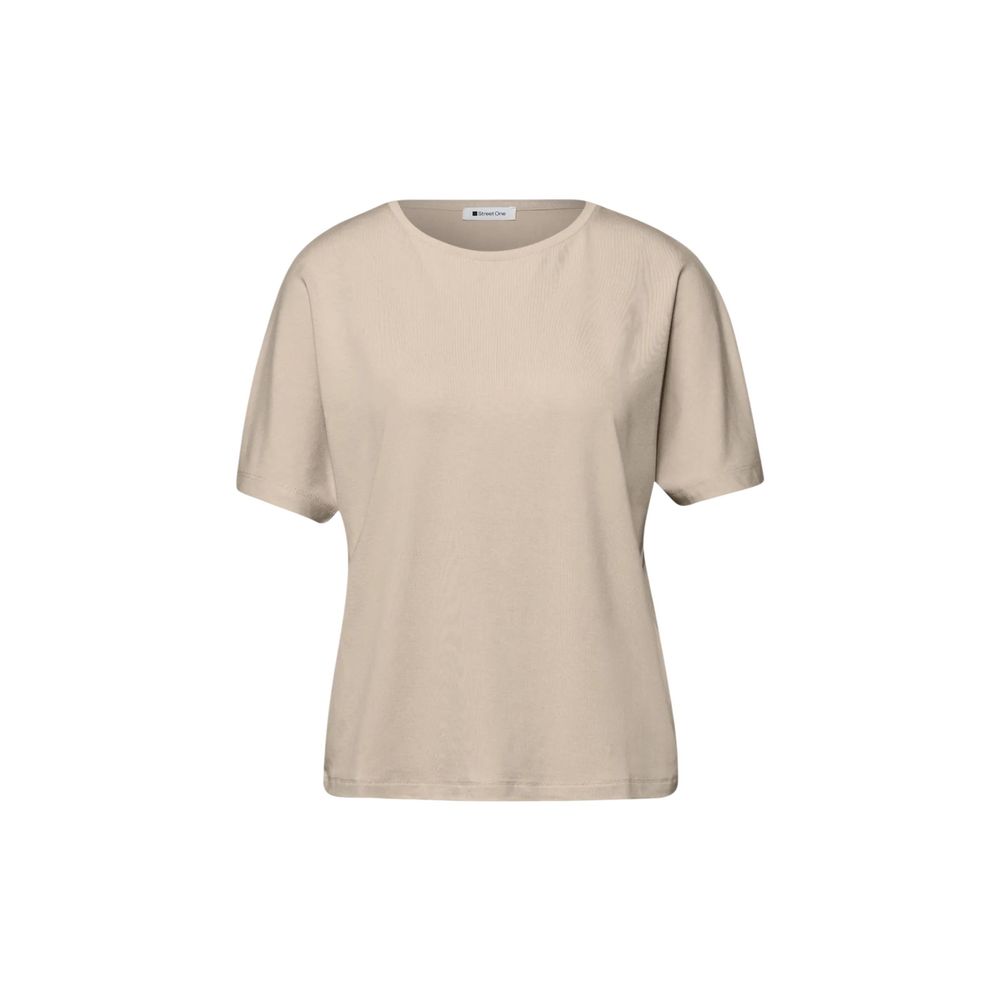 Street One Beige Viscose T-Shirt
