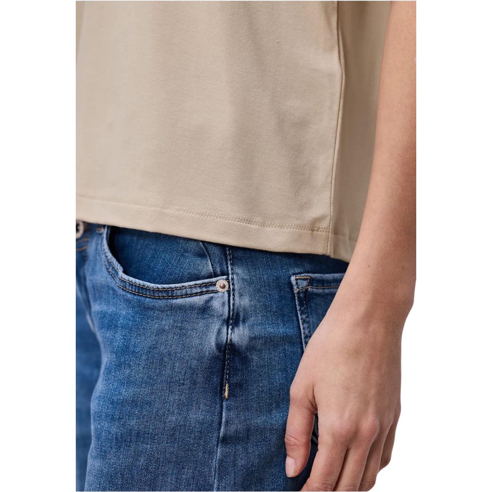 Street One Beige Viscose T-Shirt