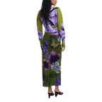 Desigual Bicolor Polyester Long Skirt