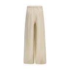 Max Mara Beige Linen Casual Pants