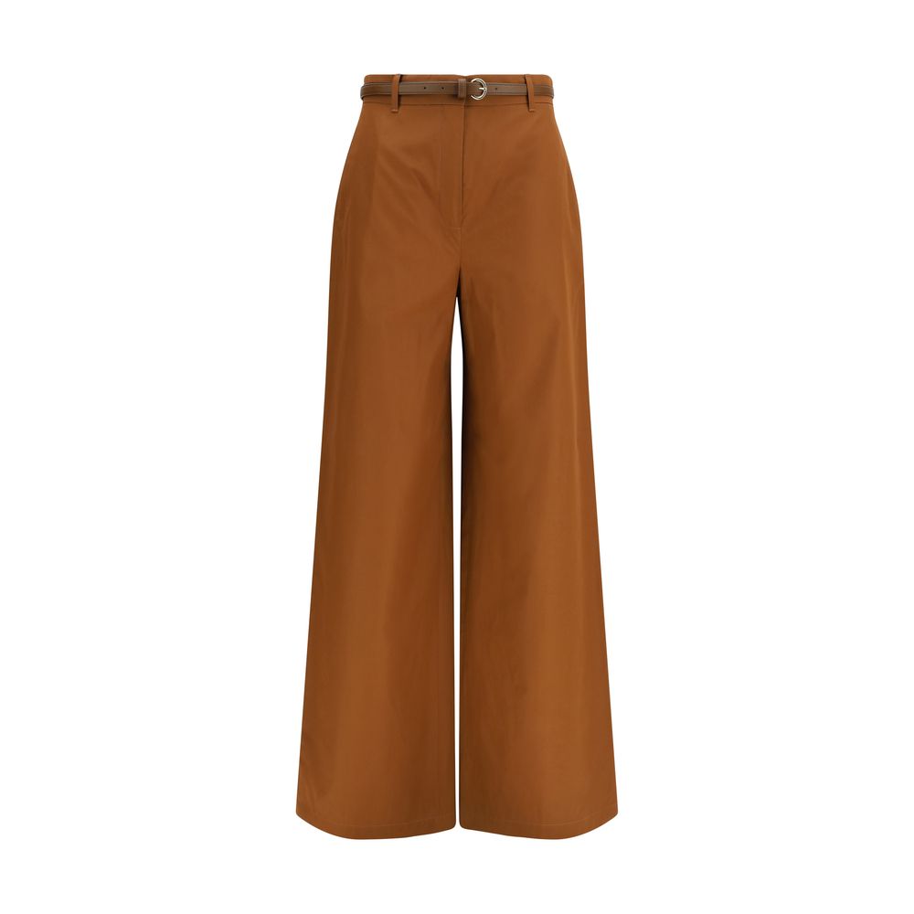 Max Mara Brown Cotton Pants