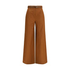 Max Mara Brown Cotton Pants