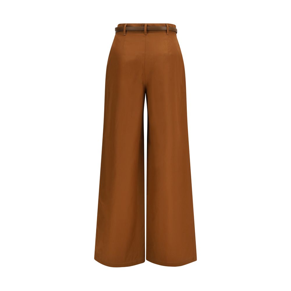 Max Mara Brown Cotton Pants
