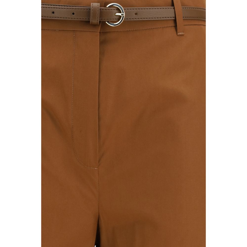 Max Mara Brown Cotton Pants