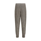 Brunello Cucinelli Brown Linen Casual Pants