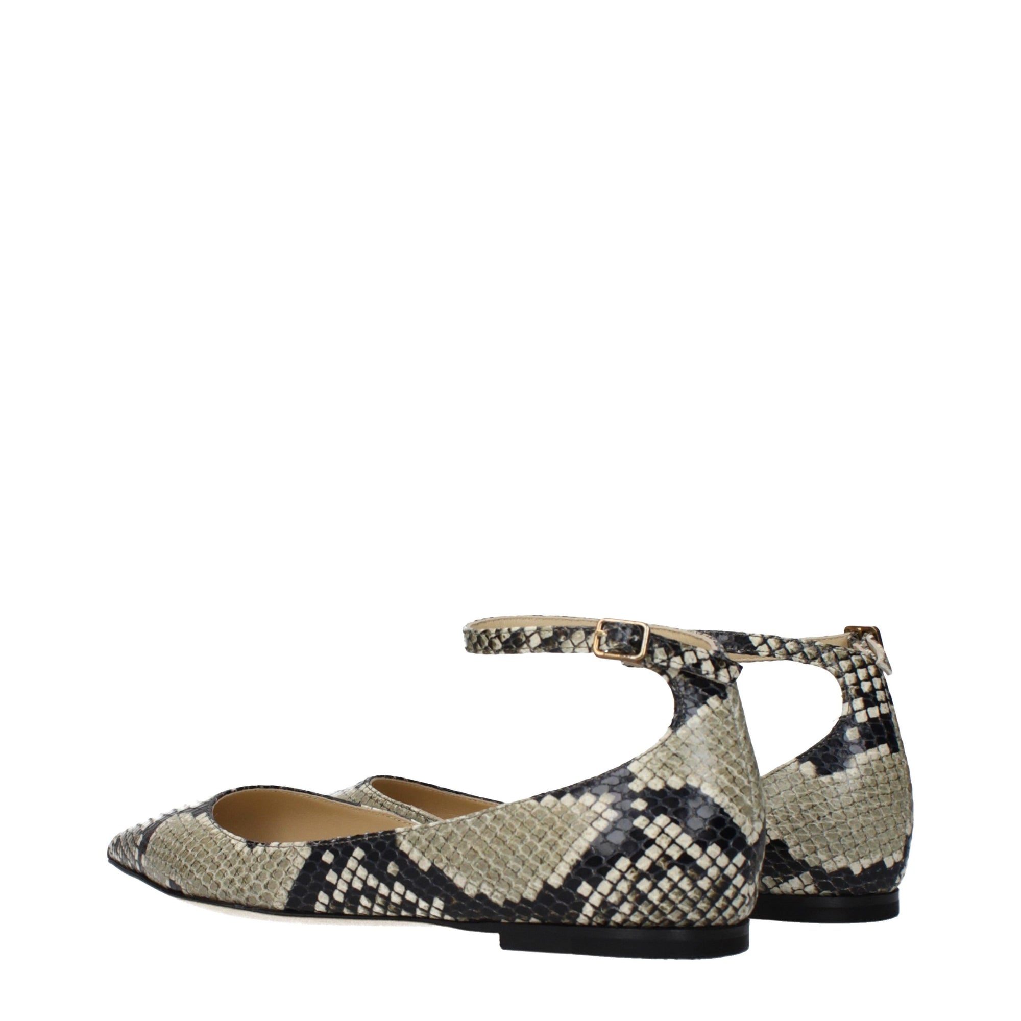 Jimmy Choo Multicolor Leather Ballet Flats