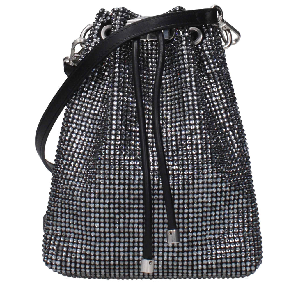 Jimmy Choo Black Satin Crossbody Bag