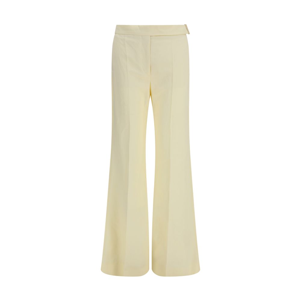 Max Mara Bicolor Viscose Flared Pants
