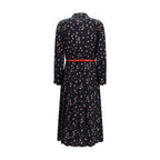 Max Mara Blue Silk Casual Dress