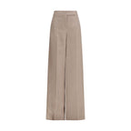 Max Mara Beige Silk Casual Pants