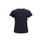 Ganni Black Cotton T-Shirt