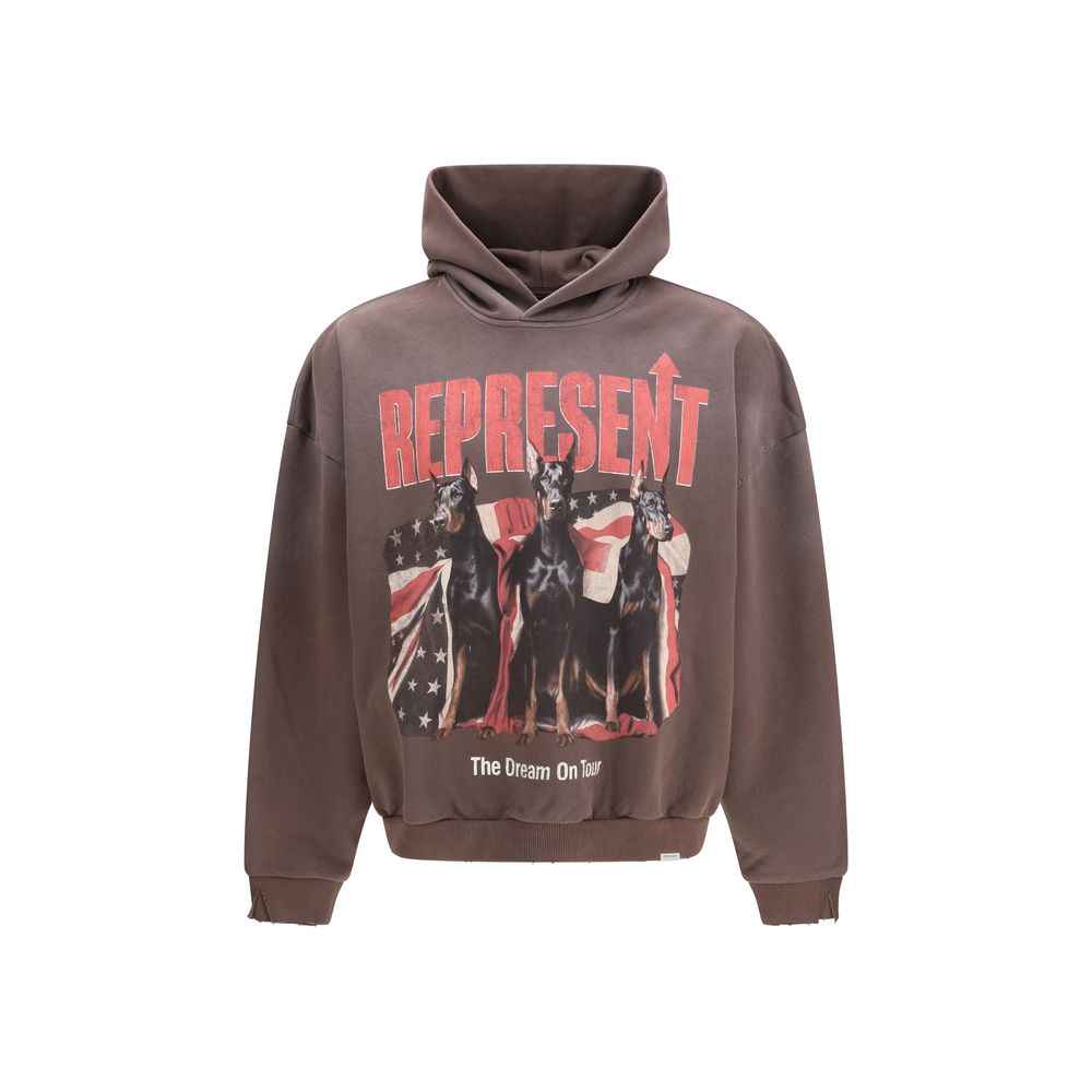Represent Brown Cotton Sweatshirt