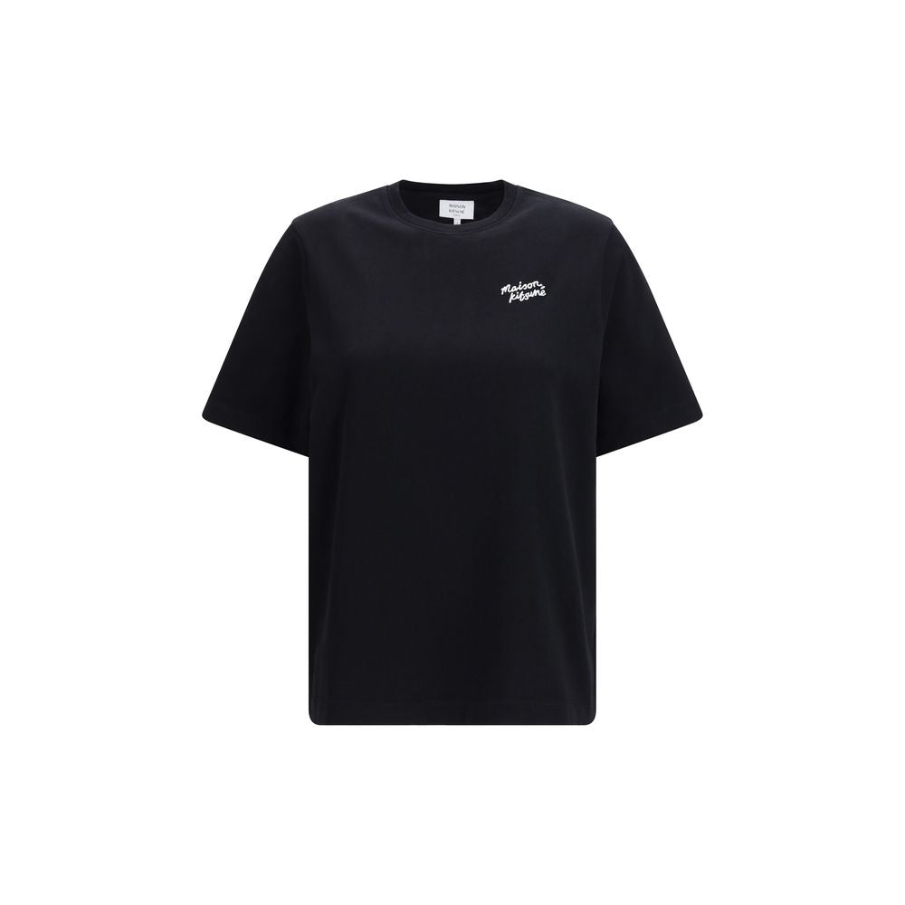 Maison Kitsuné Black Cotton T-Shirt