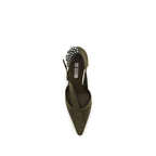 Prada Bicolor Cotton High Heel Pumps