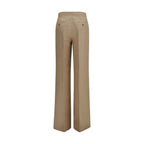 Max Mara Beige Linen Casual Pants
