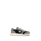 Prada Blue Calf Leather Bos Taurus Athletic Sneakers
