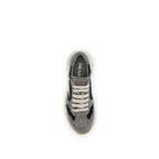 Prada Blue Calf Leather Bos Taurus Athletic Sneakers