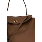 Balenciaga Brown Calf Leather Bos Taurus Shoulder Bag