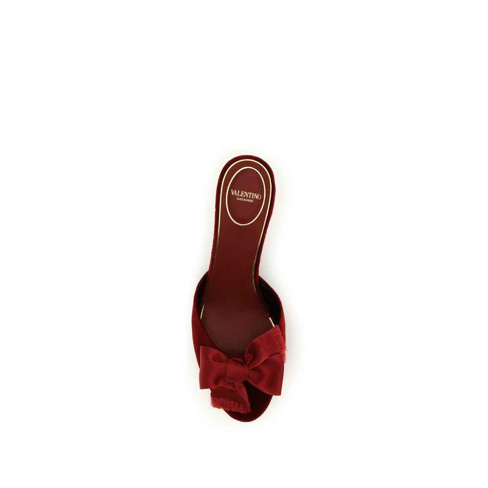 Valentino Garavani Multicolor Calf Leather Bos Taurus Flat Sandals