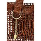 Chloé Brown Raffia Shoulder Bag