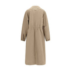 Fabiana Filippi Beige Polyester Trench Coat