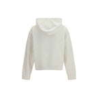Palm Angels White Cotton Sweatshirt