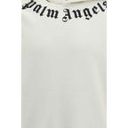 Palm Angels White Cotton Sweatshirt
