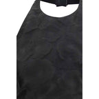 Max Mara Black Silk Pattern Shirt