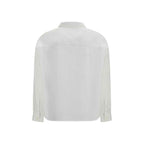 Deperlu White Linen Shirt