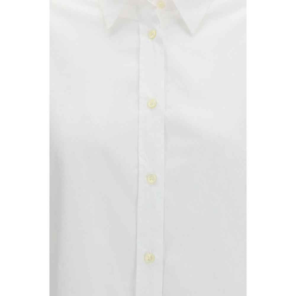 Deperlu White Cotton Shirt