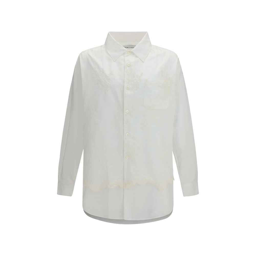Our Legacy White Cotton Pattern Shirt