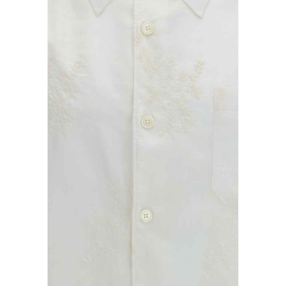 Our Legacy White Cotton Pattern Shirt