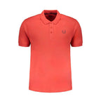 Gianmarco Venturi Red Cotton Men Polo Shirt