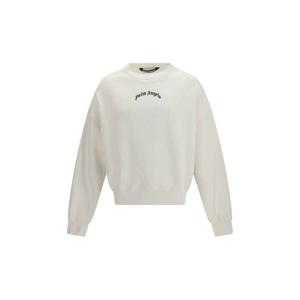Palm Angels Beige Cotton Sweatshirt