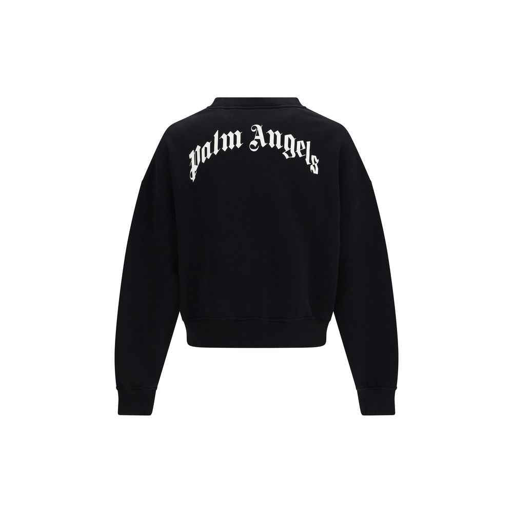 Palm Angels Black Cotton Sweatshirt