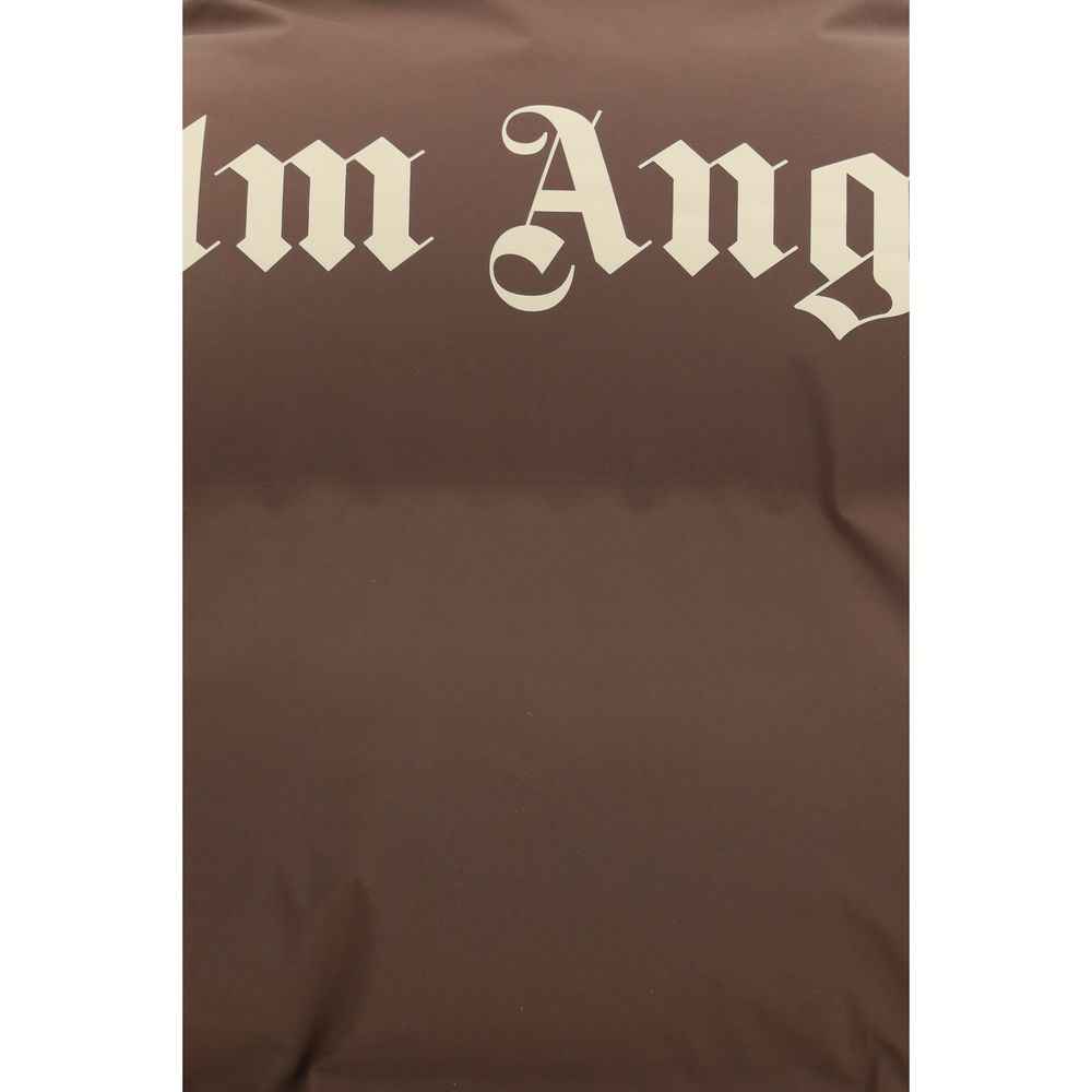 Palm Angels Brown Polyamide Full-Length Jacket