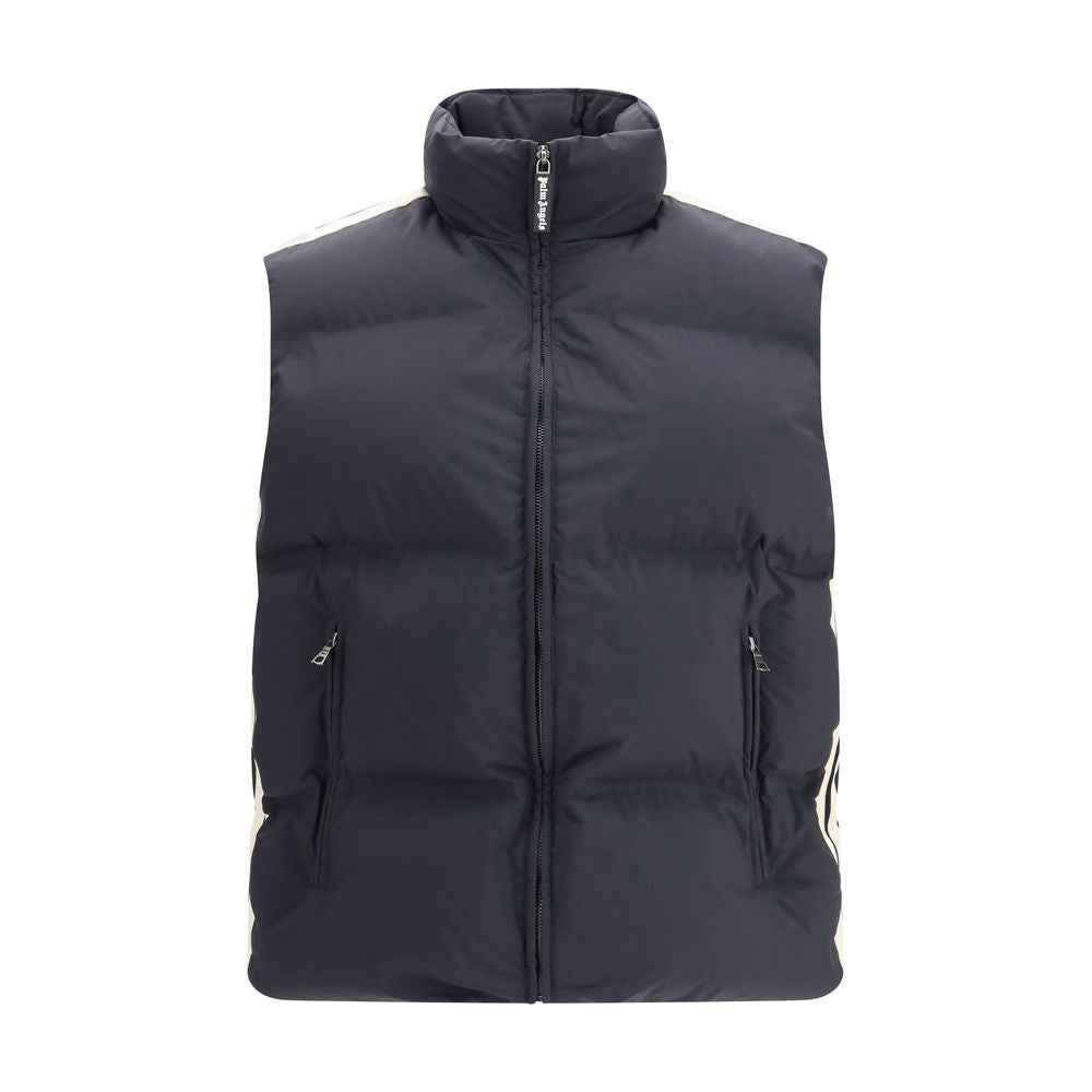 Palm Angels Black Polyamide Sleveless Jacket