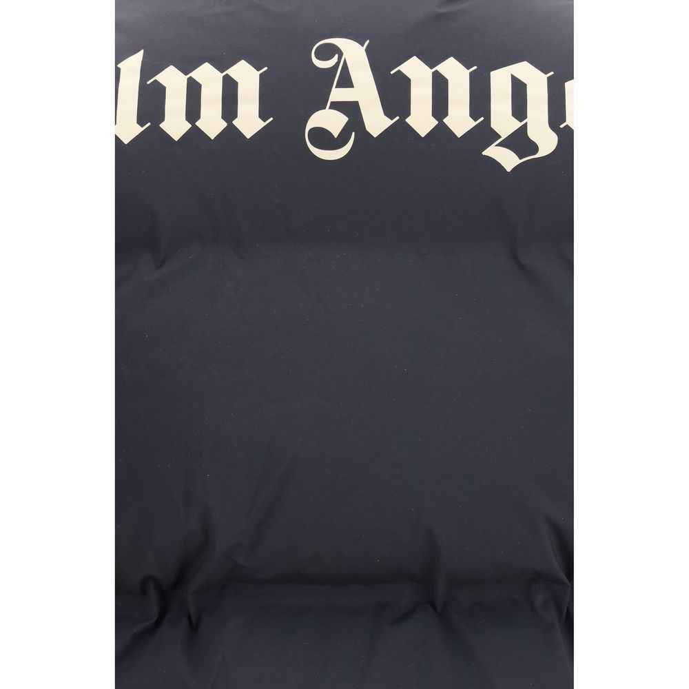 Palm Angels Black Polyamide Sleveless Jacket