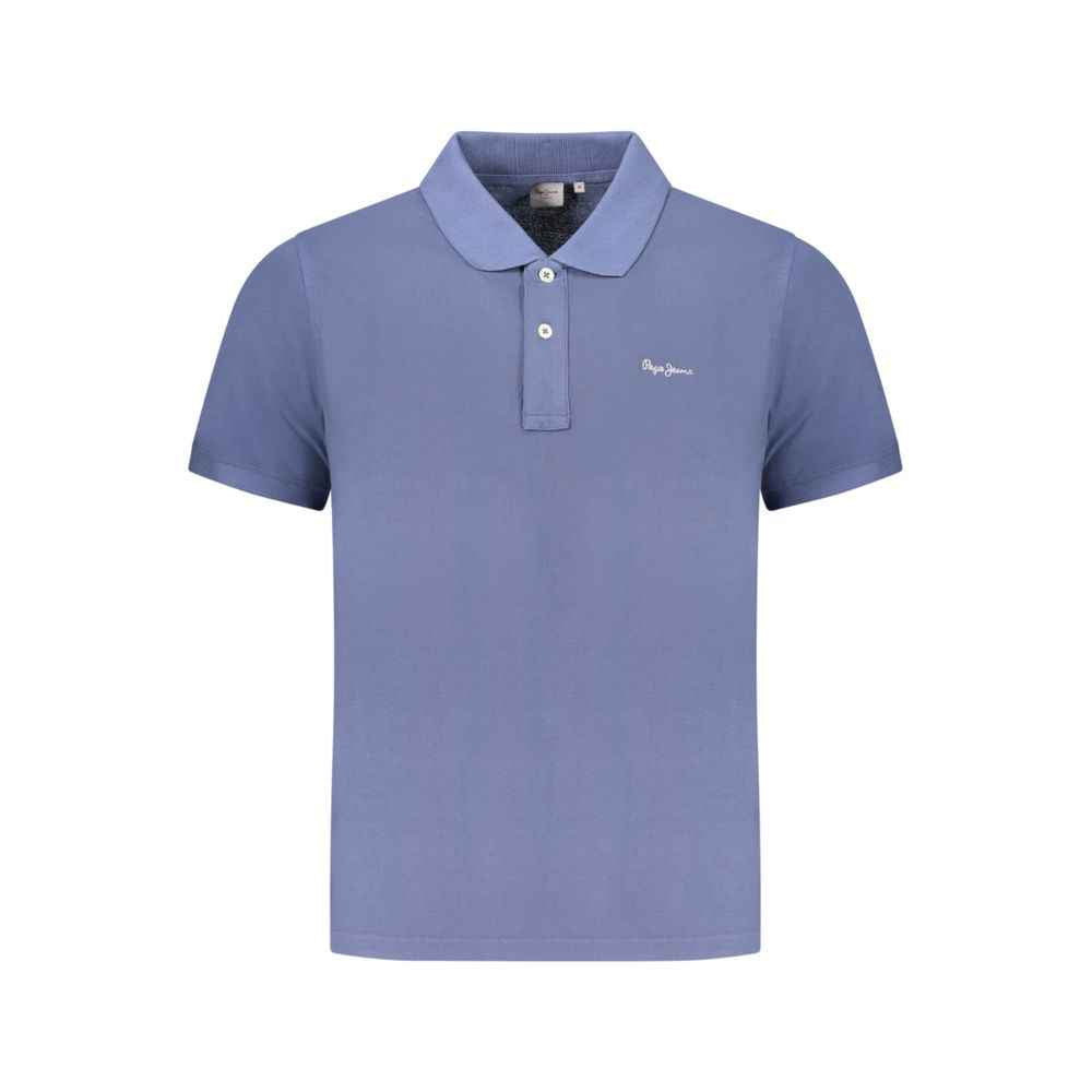 Pepe Jeans Blue Organic Cotton Men Polo