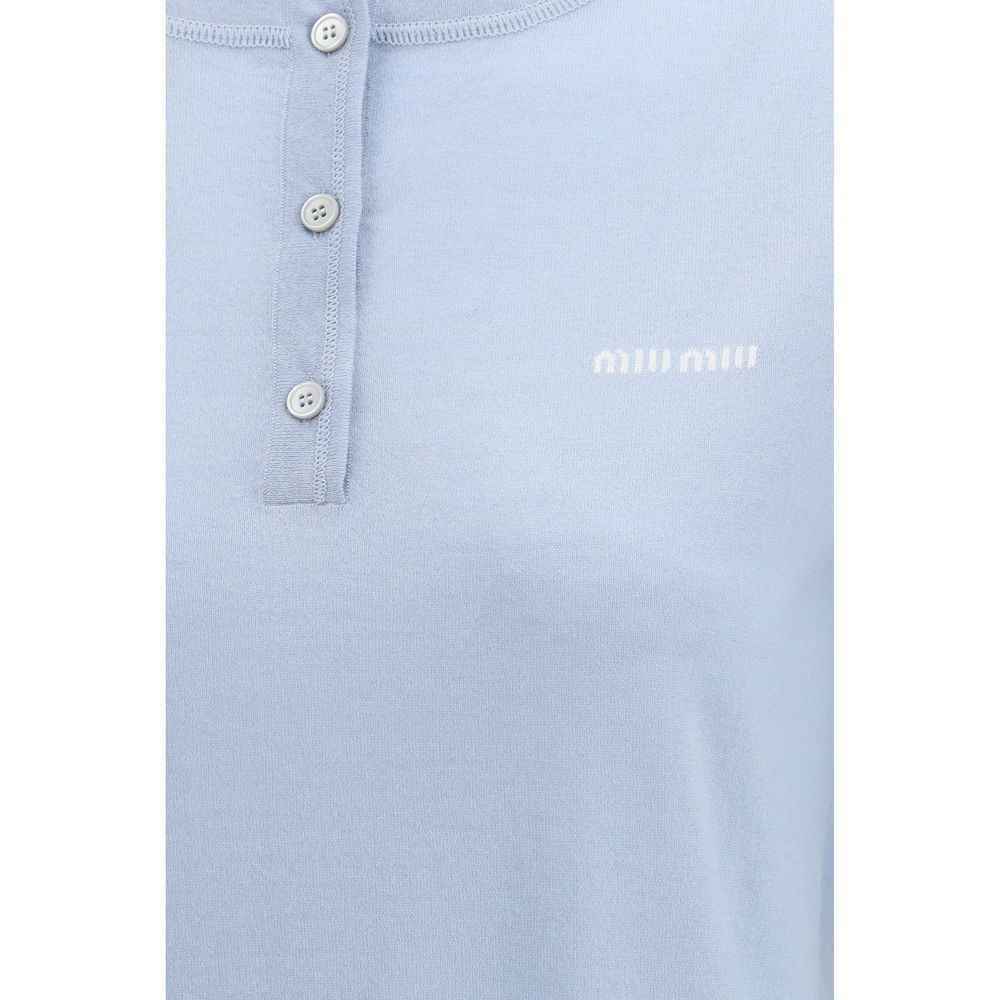 Miu Miu Blue Cashmere Sportswear