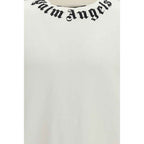 Palm Angels White Cotton Sweatshirt