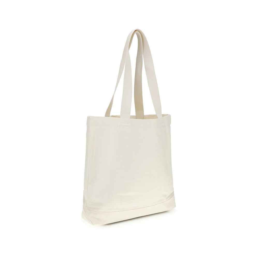 Maison Kitsuné Beige Cotton Handbag