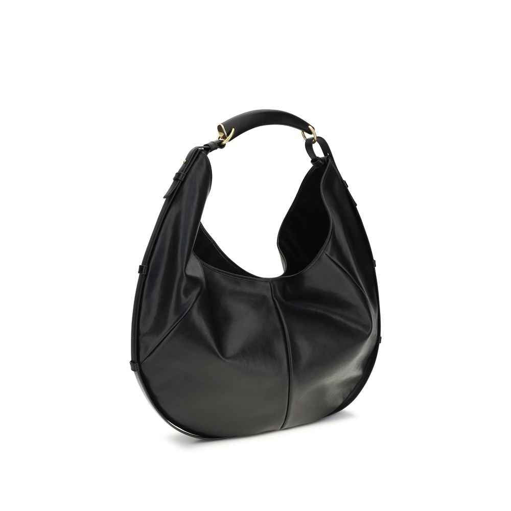 Saint Laurent Black Calf Leather Bos Taurus Shoulder Bag