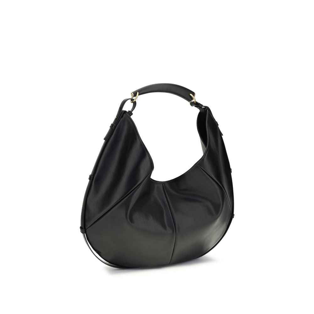 Saint Laurent Black Calf Leather Bos Taurus Shoulder Bag