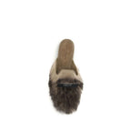 Dolce & Gabbana Gray Lamb Ovis Aries Aries Mules