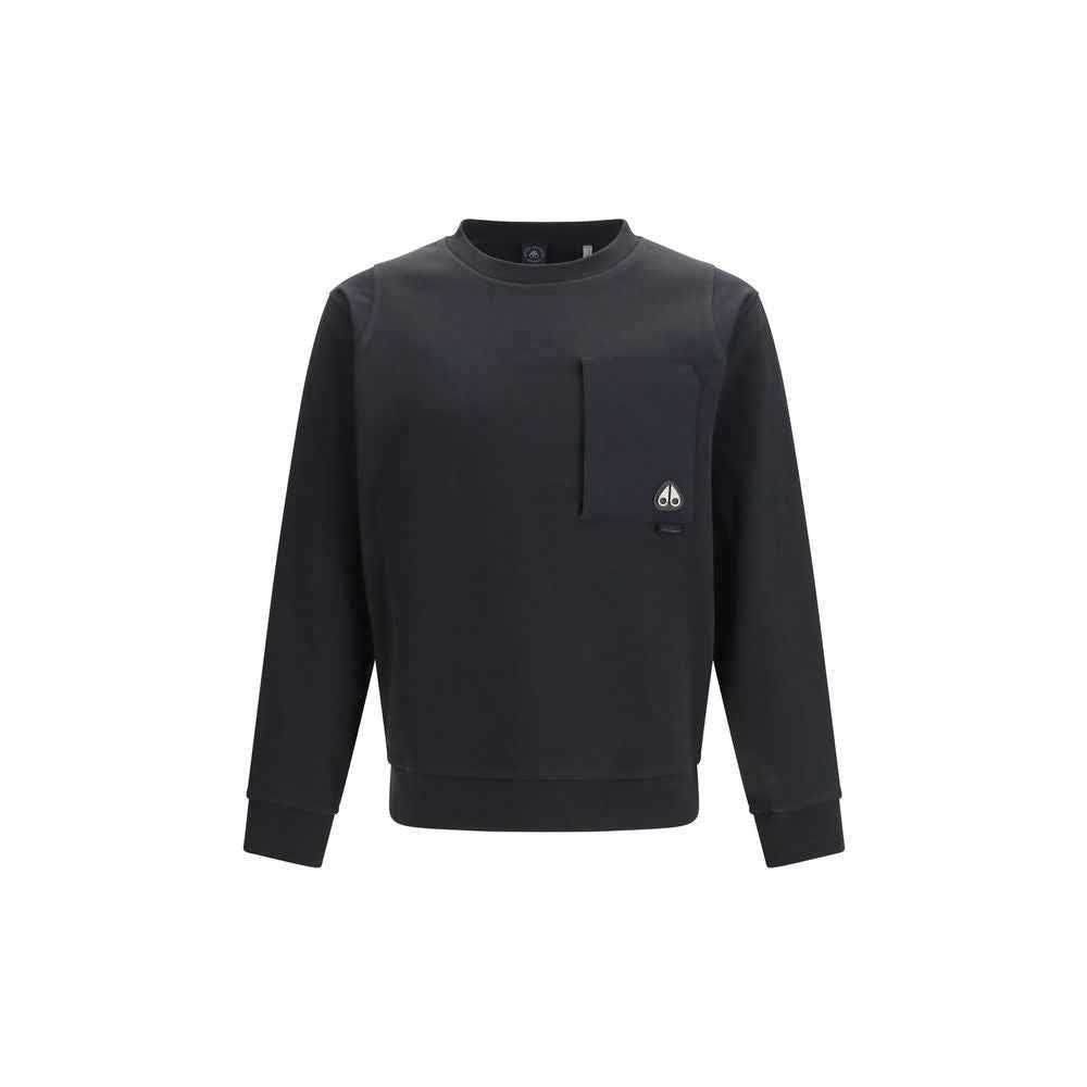 Moose Knuckles Black Cotton Sweatshirt